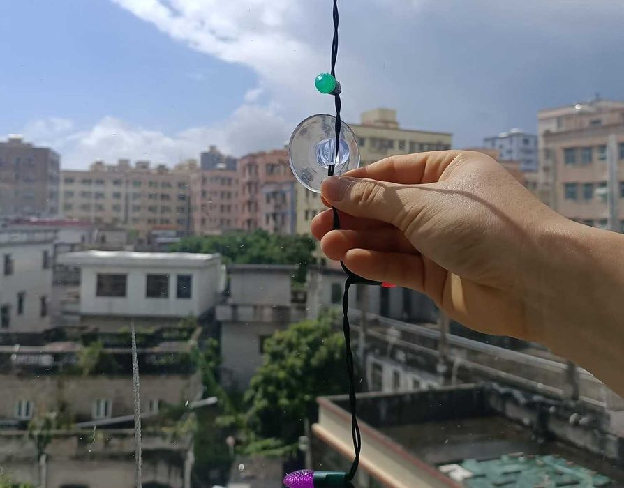 Miuezuth Przyssawki do lampek choinkowych, kwiatów girland 4,5cm 25szt