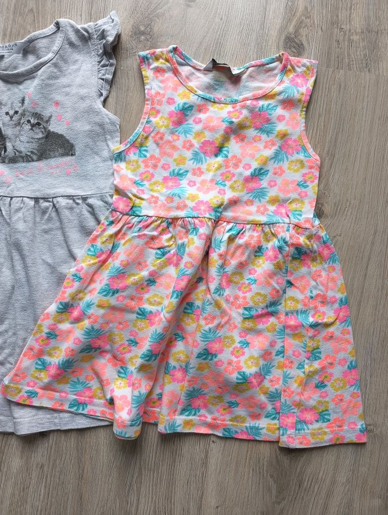 Sukienki letnie H&M, Primark r. 110/ 116