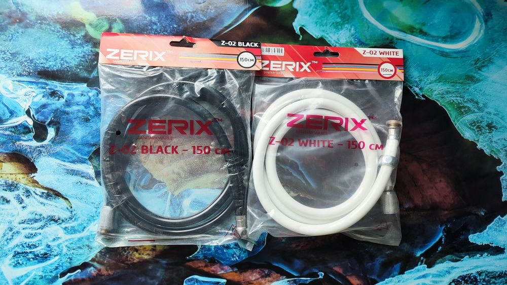 Шланг для душа ZERIX Z02 white and black 150 см