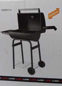 Duży grill węglowy Lund 47 x 34 cm z półką, model: 99514