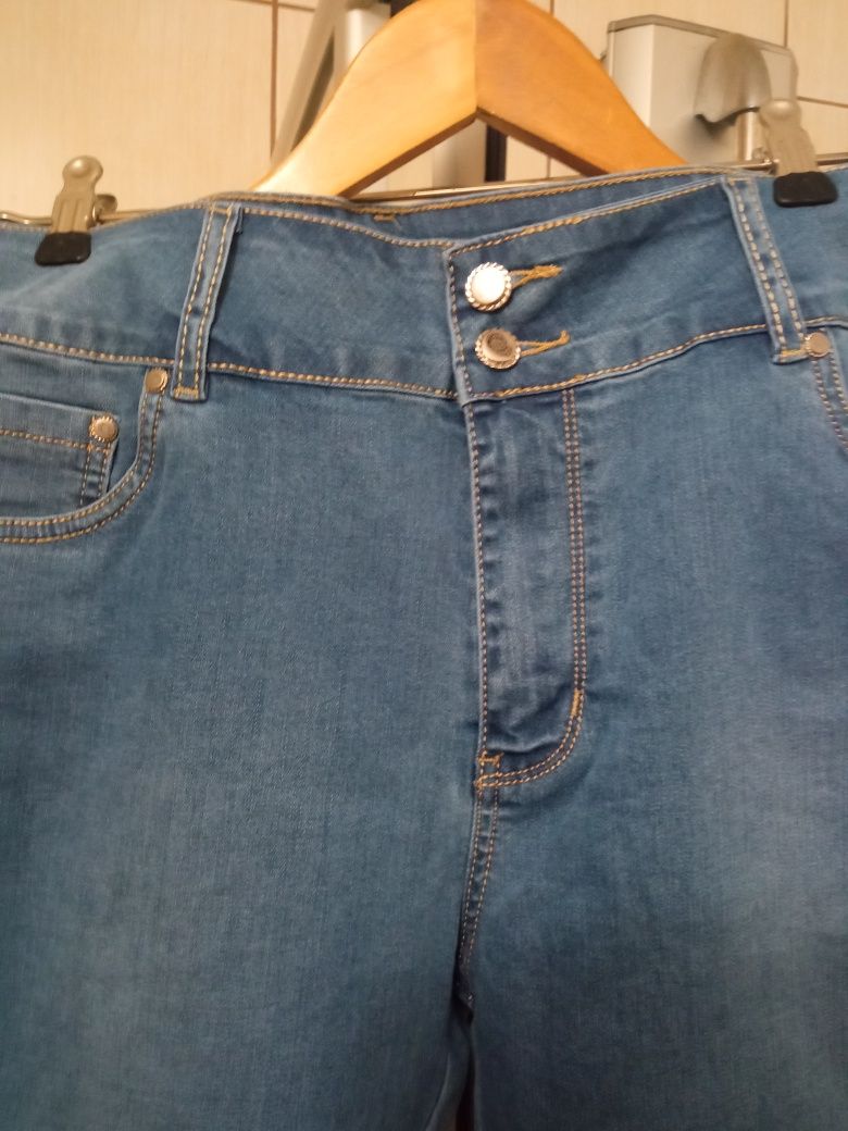 Spodnie spodenki nowe damskie jeansowe niebieskie XL