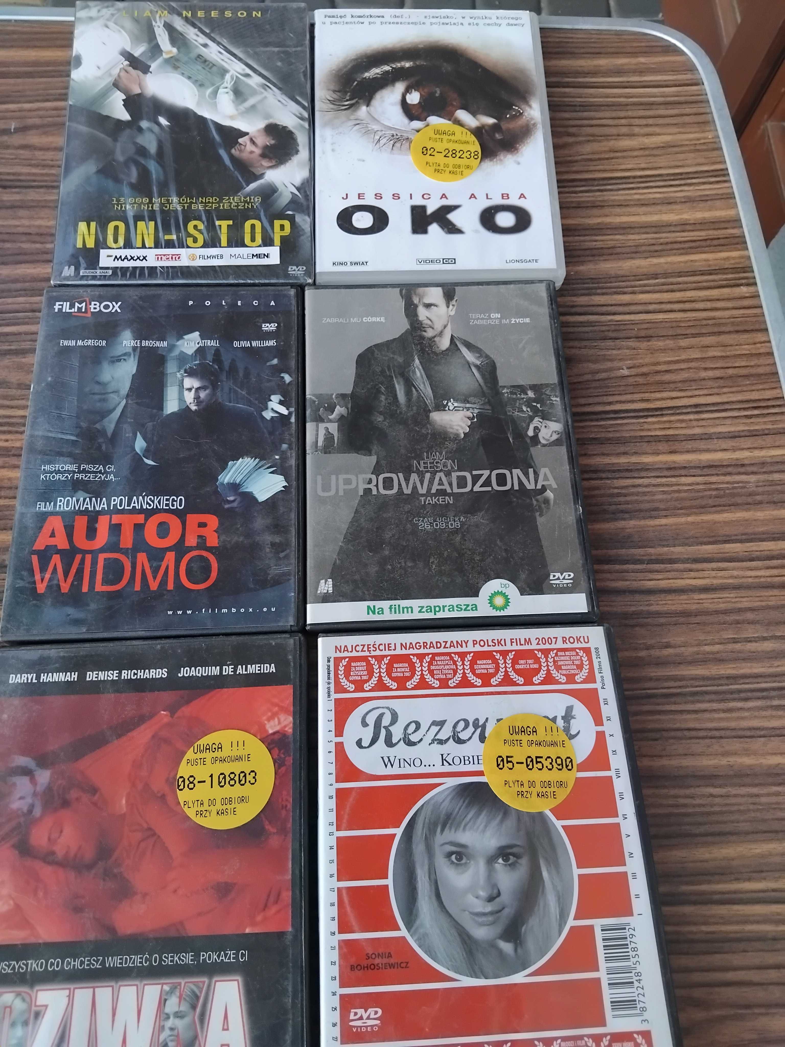 Zesatw filmów m.in. Rezerwat, Autor Widmo, Uprowadzona