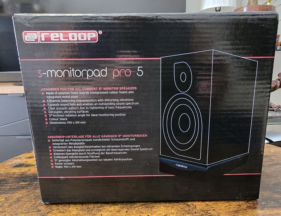 Reloop sMonitor Pad5 pro podkładki pod kolumny