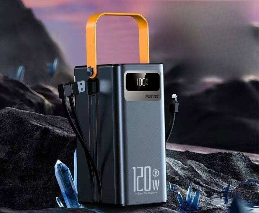 Портативний зовнішній акумулятор Power Bank 60000mAh 120W