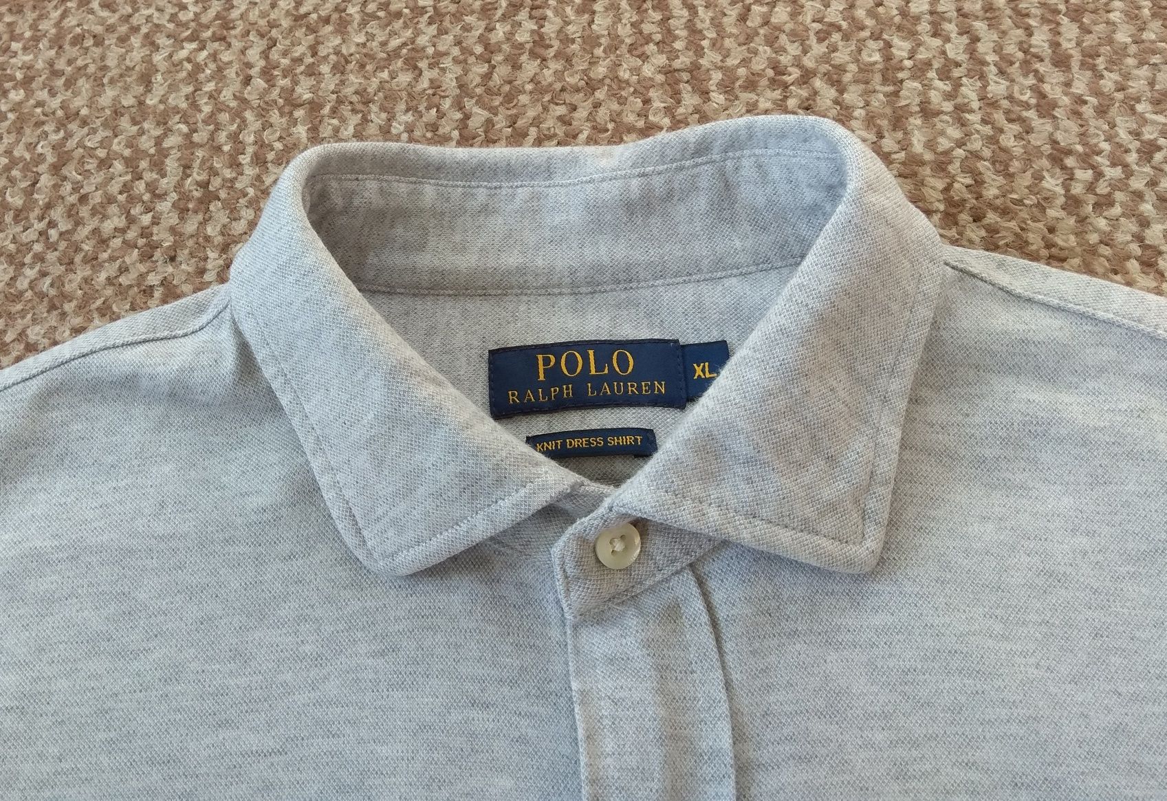 Ralph Lauren Polo XL knit dress shirt рубашка оригинал