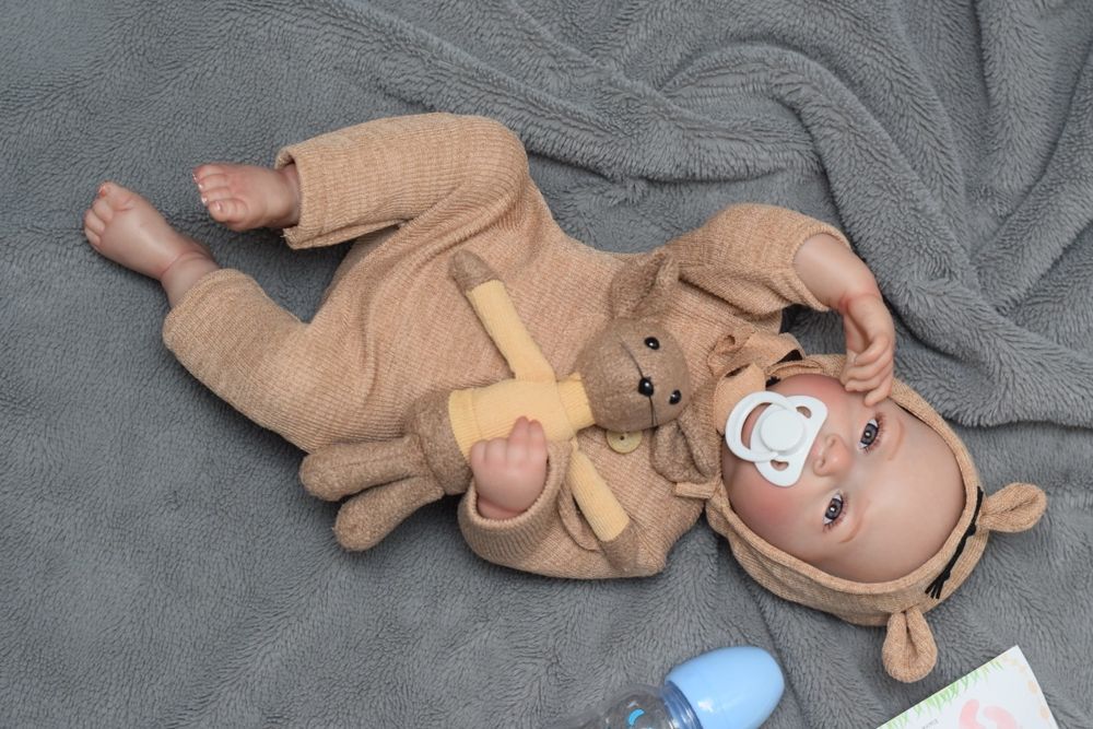 Lalka reborn 19 cali winyl 48 cm chłopiec noworodek niemowlę realistyc