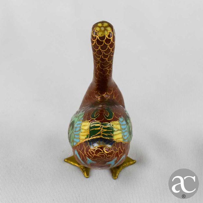 Figura de pato em cloisonné, China, circa 1960 – N2
