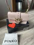 Torebka Pinko mini love pudrowy roz Pink