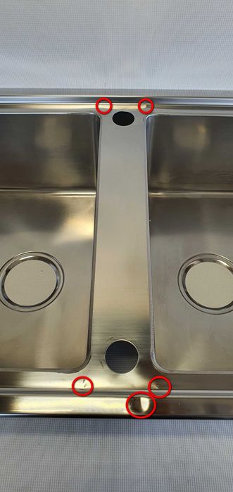 Zlewozmywak Dwukomorowy Smeg LDR862-2 Stal 1mm INOX 86x50cm Masywny