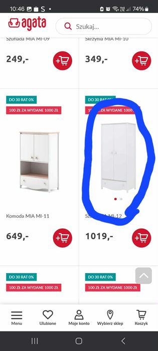 Zestaw mebli dla dziewczynki Agata Meble