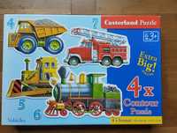 Puzzle konturowe Pojazdy Castorland 4, 5, 6, 7 elementów