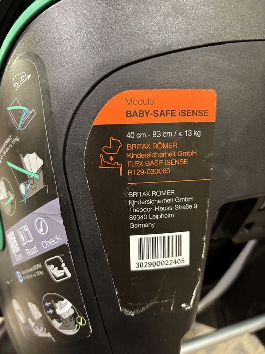 Автолюлька (автокрісло) BRITAX ROMER BABY-SAFE iSENSE з платформою