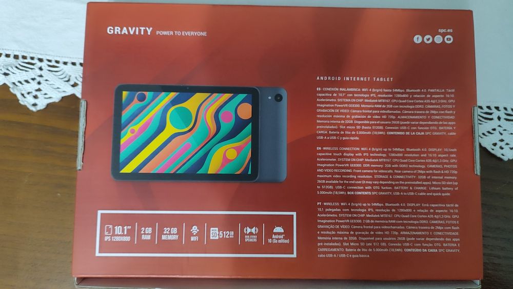 SPC Gravity 10.1" Tablet64298032562433121
