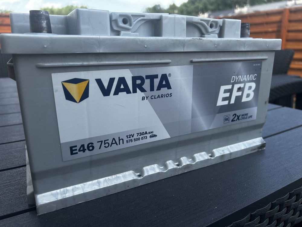 Sprzedam akumulator Varta E46 75Ah Dynamic EFB – jak nowy!