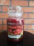 Yankee Candle Black Cherry duża stara etykieta usa