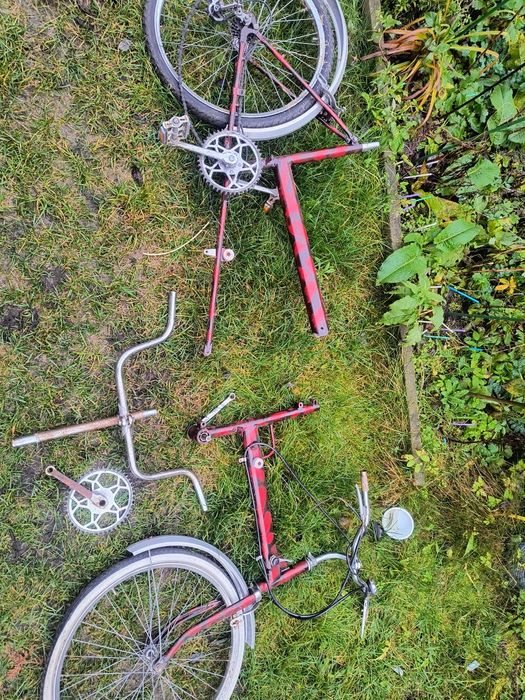 Tandem rower prl unikat bardzo ciekawy dwuosobowy jak duet Romet zzr