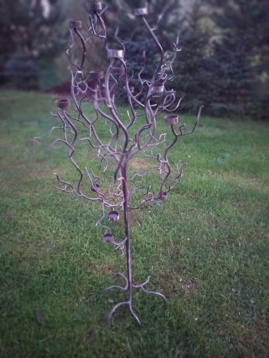 Świecznik drzewo metalowe