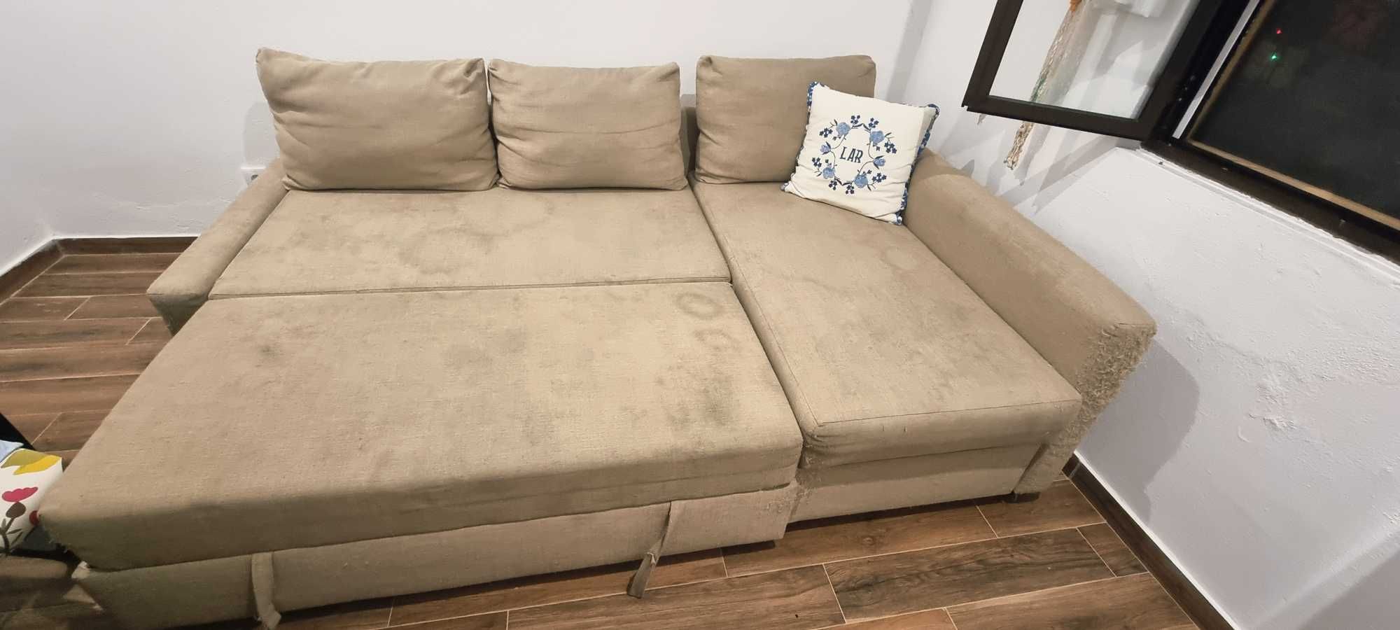 Sofá Chaise Longue 3 Lugares com Baú – Preço de Oportunidade!