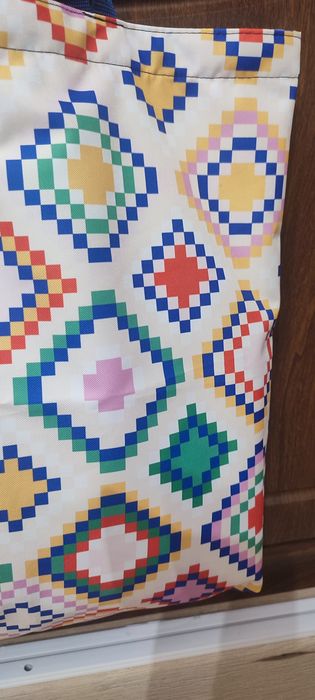Torba shopper w wzory geometryczne