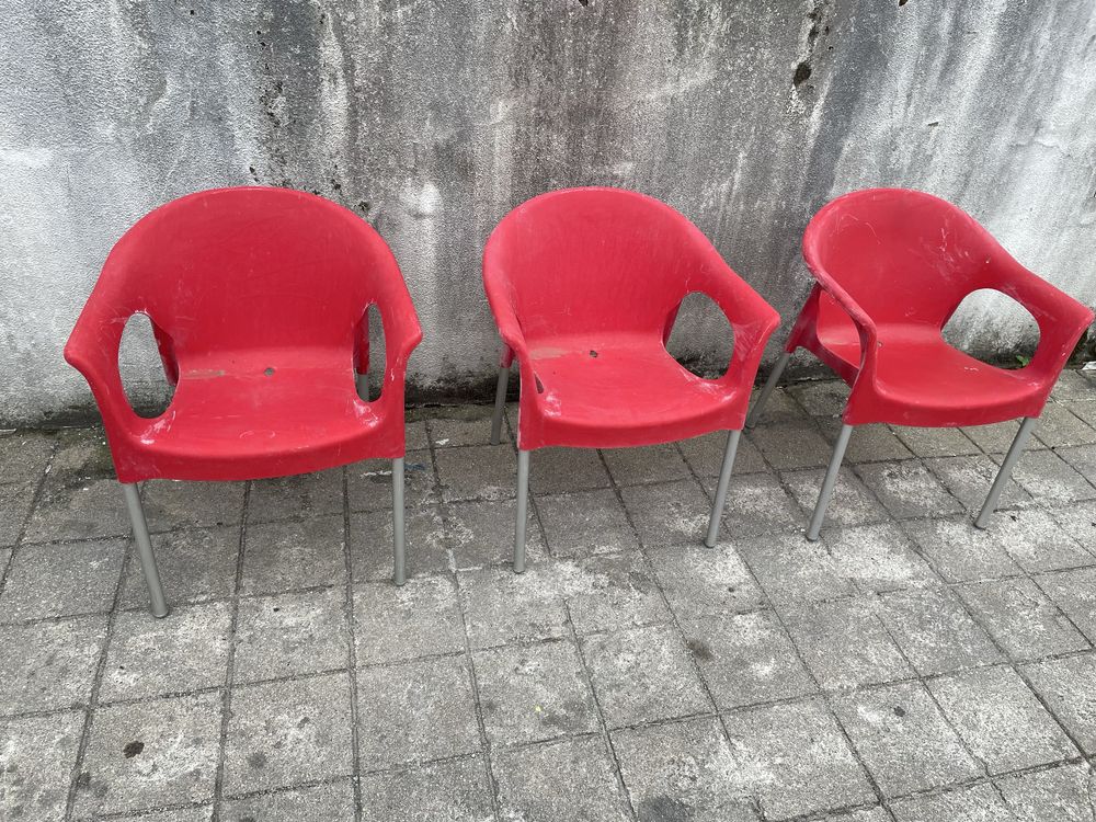 Cadeira exterior Vermelha