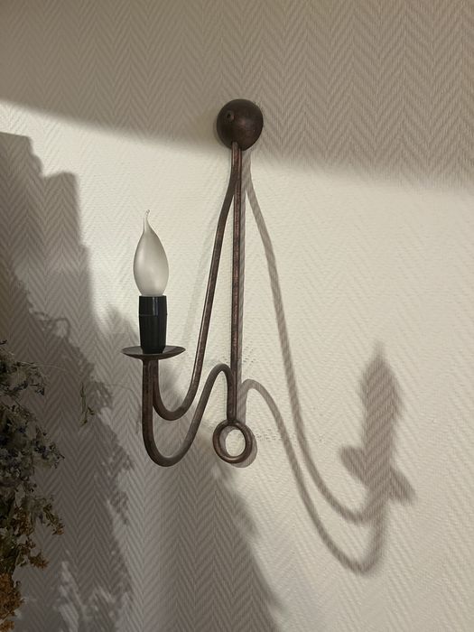 Zestaw mebli do przedpokoju krzesło stolik kinkiety lustro wieszak