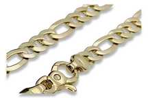 Złota Włoska NEW Figaro bransoleta 14k 585! - Tanio!! cb042y W
