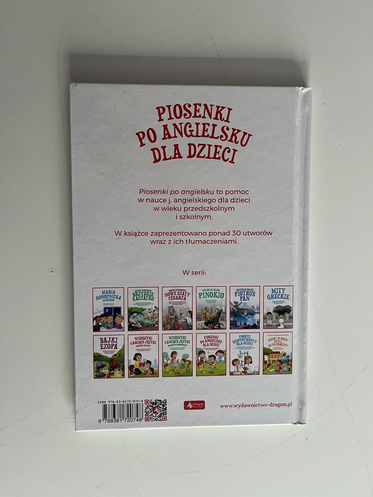 Piosenki po angielsku dla dzieci - książka do nauki angielskiego