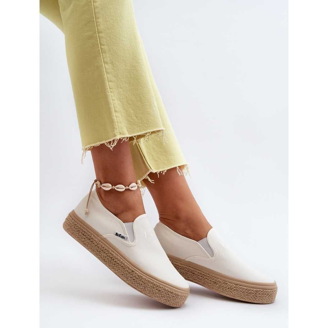 Buty Damskie Lee Cooper Espadryle Wsuwane Trampki 2430 platforma r.41