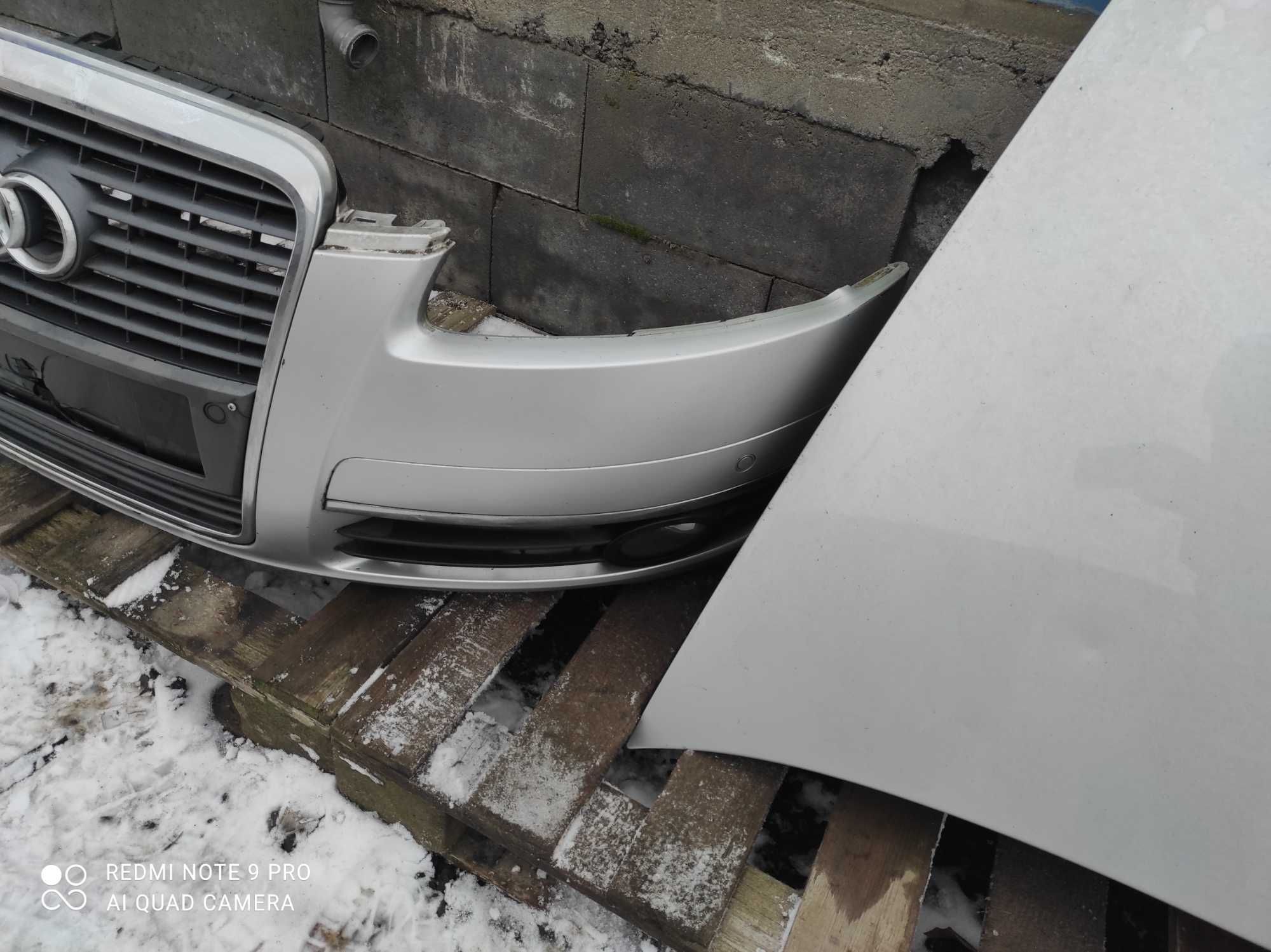 Audi A6 C6 LY7W maska zderzak przedni pdc Xenon błotnik lampa pas