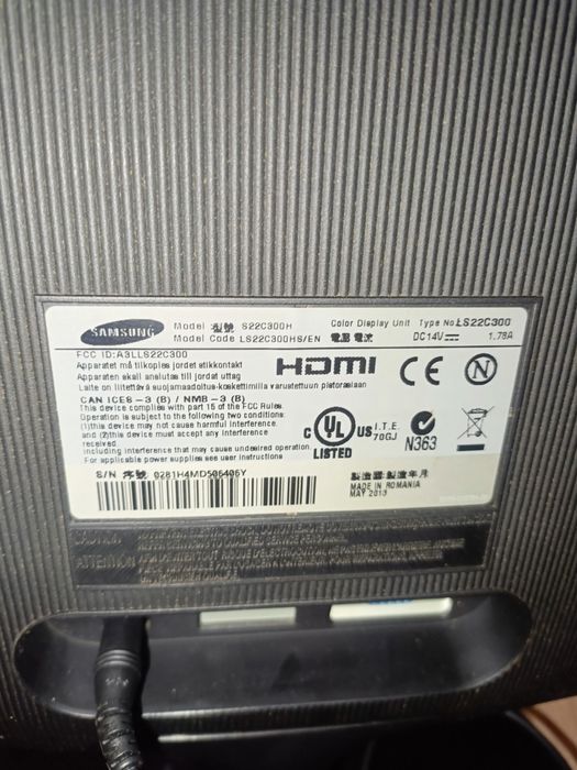 Witam sprzedam Monitor Samsung S22C300