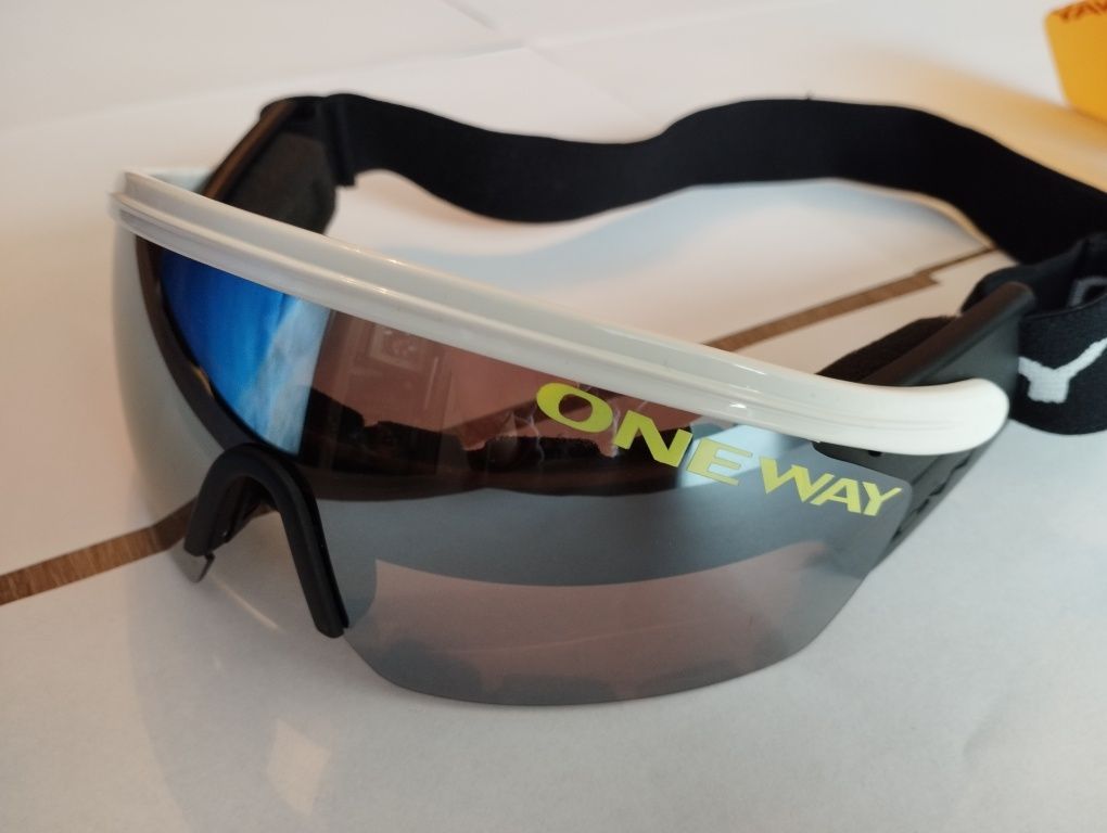 Gogle/Okulary narciarskie biegowe, nowe ONE WAY