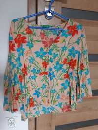 Nowa bluzka floral 38 m united colors of benetton