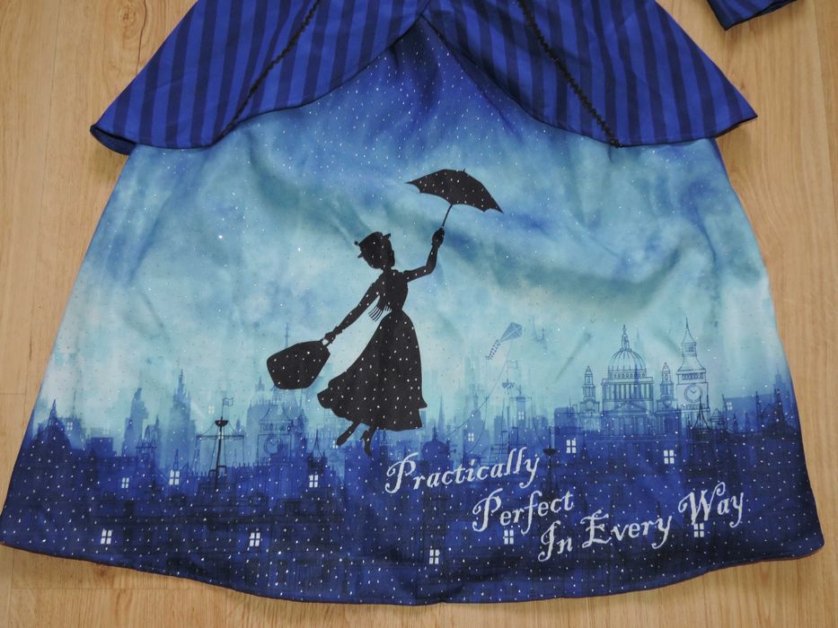 Disney karnawał przebranie dla dziewczynki Mary Poppins roz. 122-128