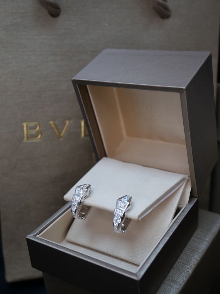 Сережки BVLGARI serpenti