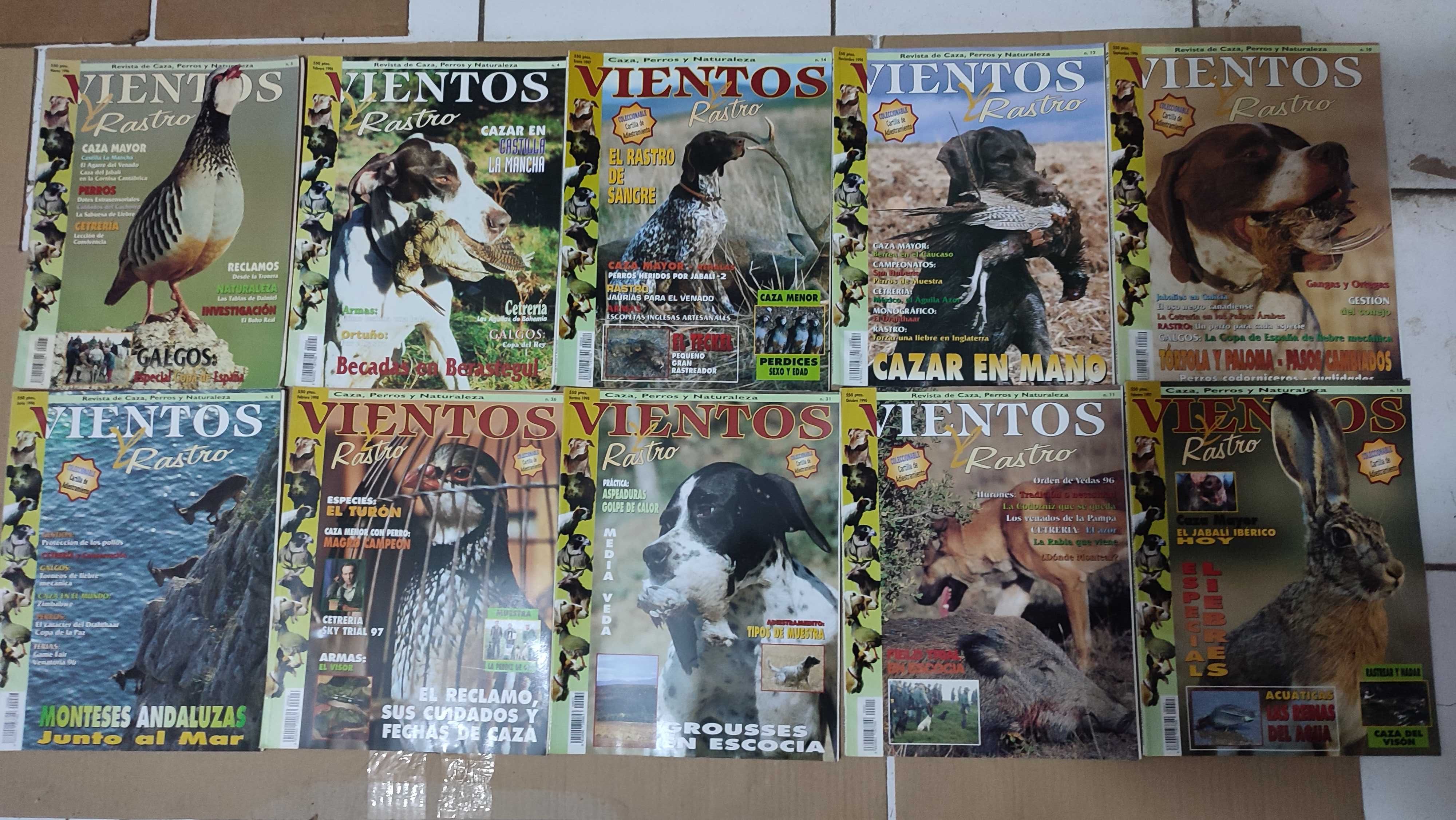 Lote 23 Revistas de Caça Vientos y Rastro