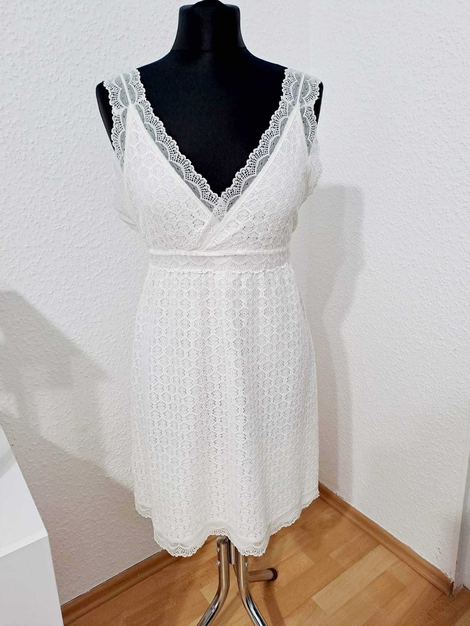 Sukienka letnia biała rozmiar S