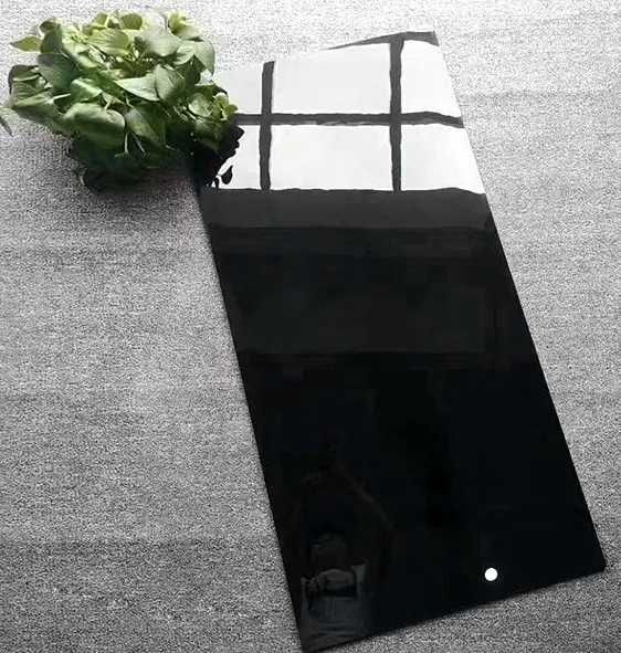 CZARNY gładki Gres POLER 120x60 SUPER BLACK Wysoki Połysk gat. I