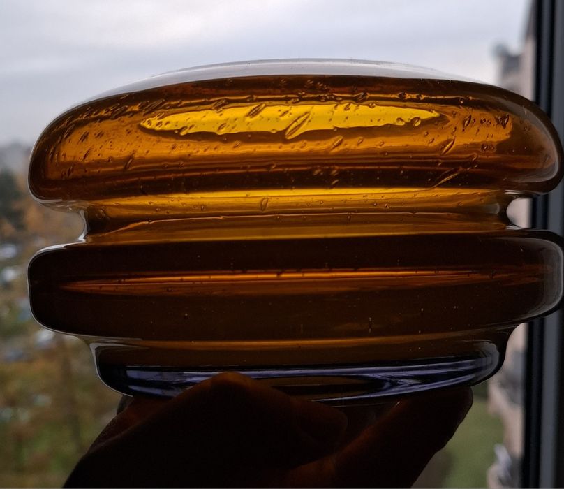 Krawczyk wazon ikebana misa szkło prl