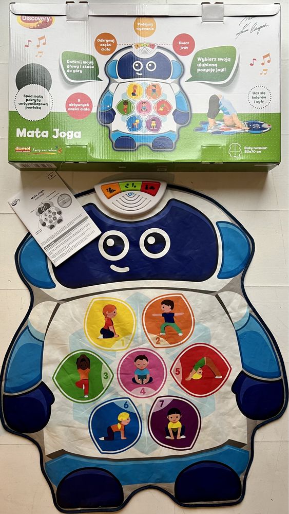 Interaktywna edukacyjna Mata Joga dla dzieci do zabawy Dumel