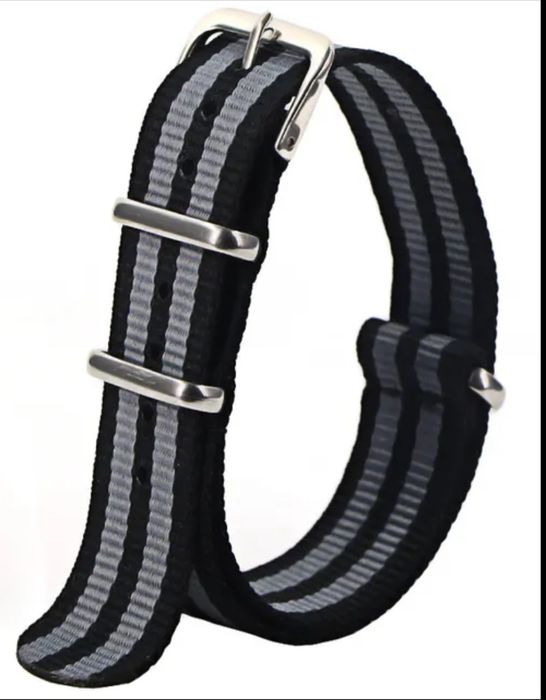 Bracelete Nato Nylon James Bond 18mm 20mm 22mm 24mm
