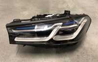 Lampa lewa reflektor BMW 5 G30 G31 LIFT LASER Kompletna Europa