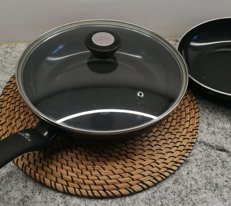 Patelnie Gerlach z pokrywkami 24 i 28 cm na każdą kuchenkę