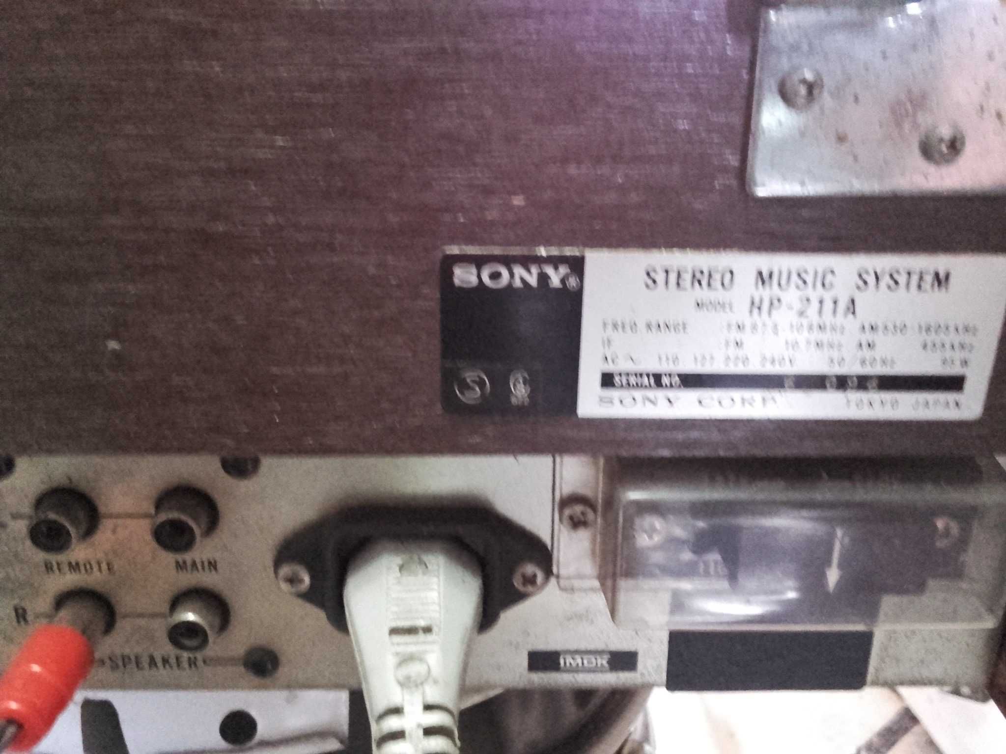 Giradiscos sony com radio