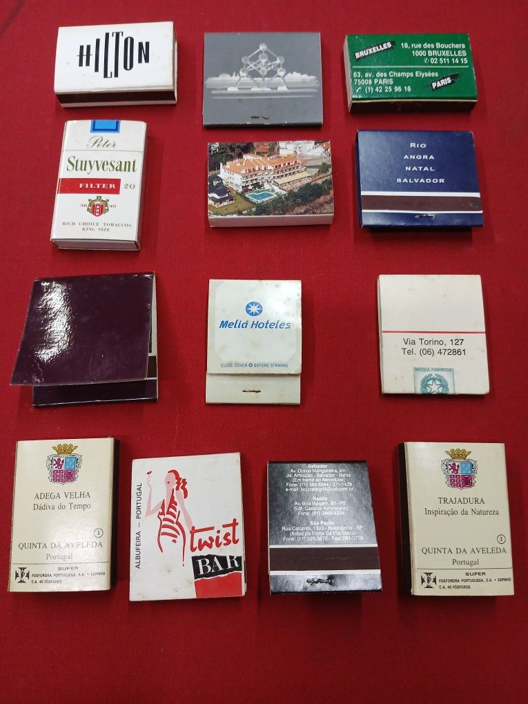 13 Caixas/Carteiras de Fósforos Em Miniatura