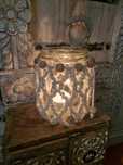 Lampion makrama boho wazon pleciony