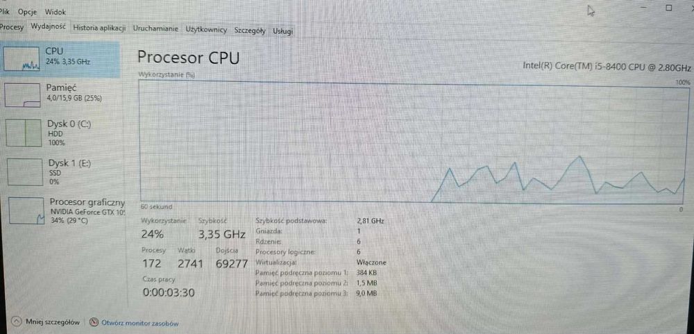 Komputer Gamingowy MSI GTX1050Ti, i5-8400 2.80GHz, 16GB RAM, 1TB HDD