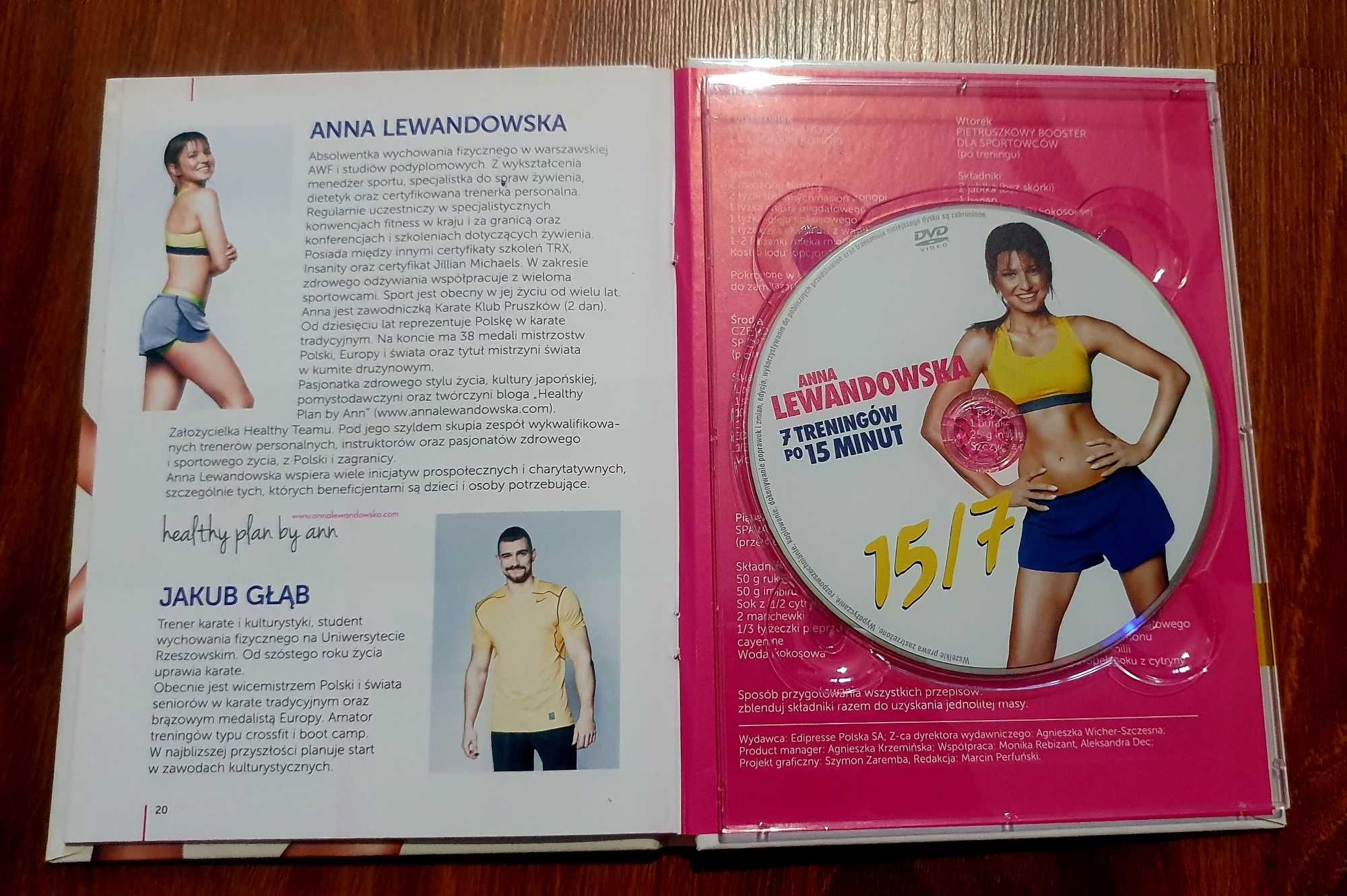 7 treningów po 15 minut - Anna Lewandowska, płyta DVD