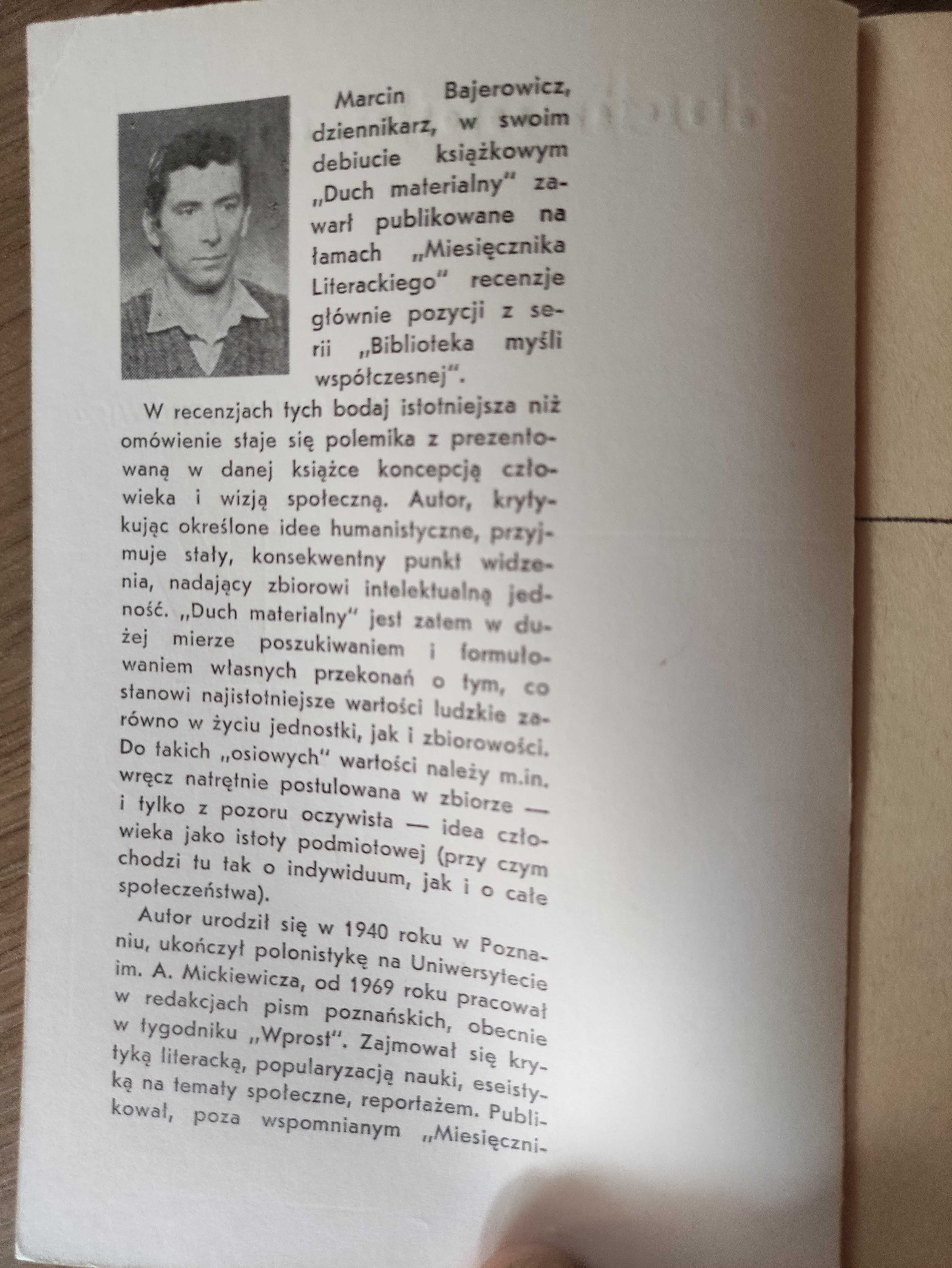Duch materialny - Marcin Bajerowicz