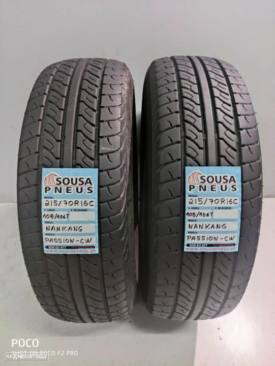 2 pneus 90 % de piso 215-70r16c nankang - oferta dos portes