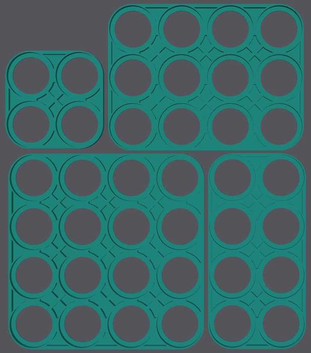 Холдер 40135 суцільний: посилений або з можливістю ізоляції комірок